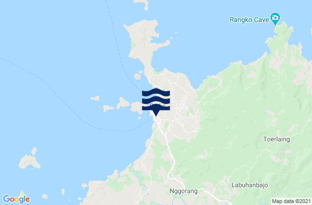 Mappa delle Getijden in Waewaso, Indonesia