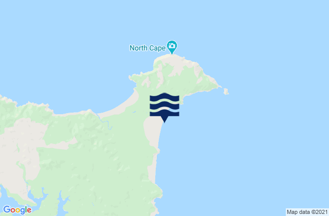 Mappa delle Getijden in Waikuku Beach, New Zealand