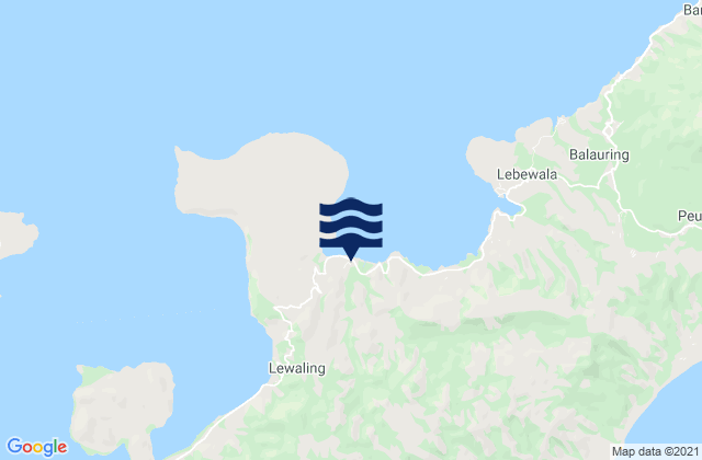 Mappa delle Getijden in Wailolong, Indonesia