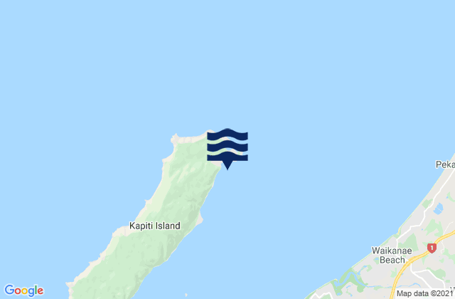 Mappa delle Getijden in Waiorua Bay, New Zealand