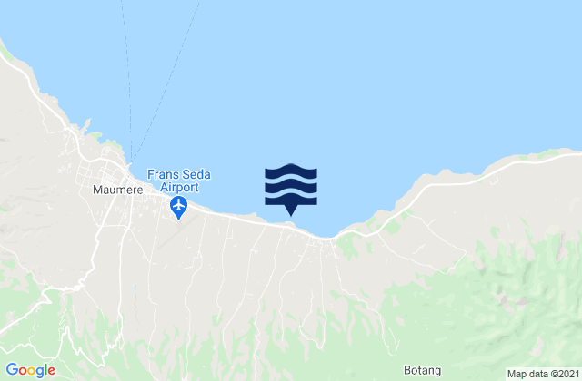 Mappa delle Getijden in Waipare, Indonesia