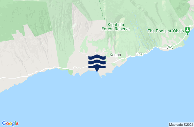 Mappa delle Getijden in Waipu, United States