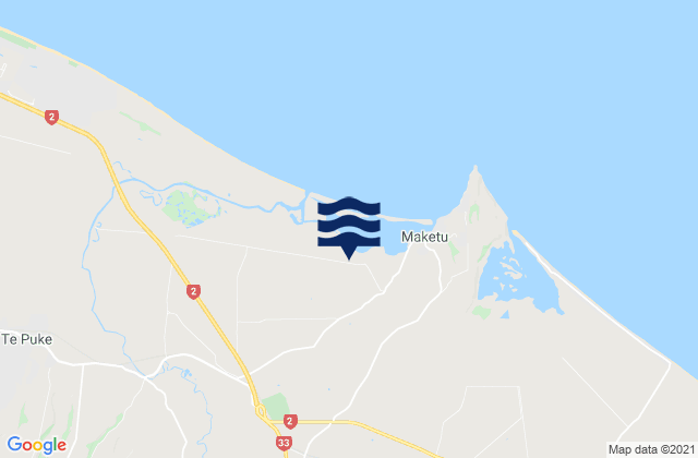 Mappa delle Getijden in Wairau Bay, New Zealand