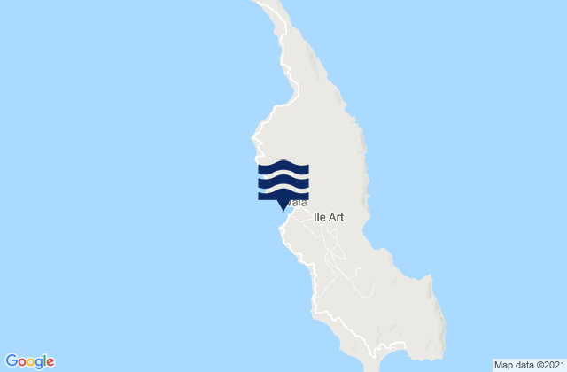 Mappa delle Getijden in Wala, New Caledonia