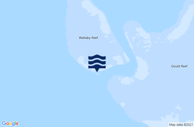 Mappa delle Getijden in Wallaby Reef, Australia