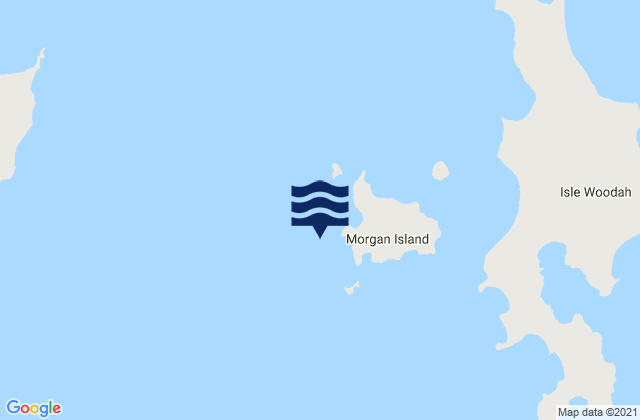 Mappa delle Getijden in Wappah Island, Australia