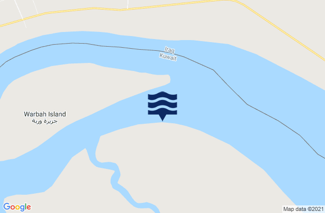 Mappa delle Getijden in Warbah Island, Iraq