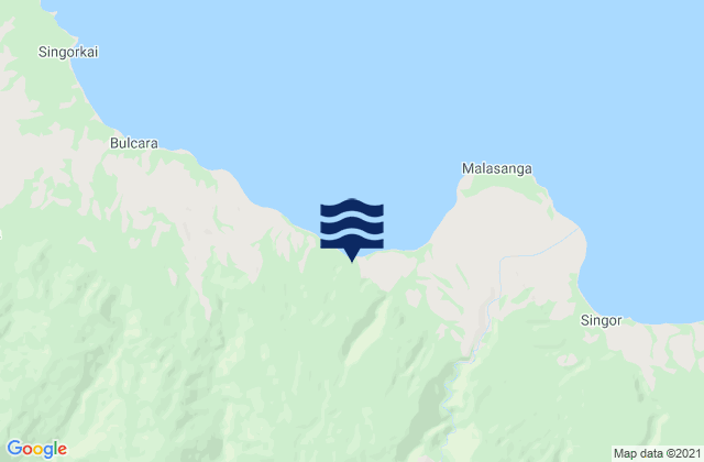 Mappa delle Getijden in Wasu, Papua New Guinea