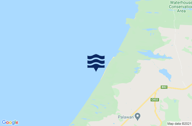 Mappa delle Getijden in Waterhouse Beach, Australia