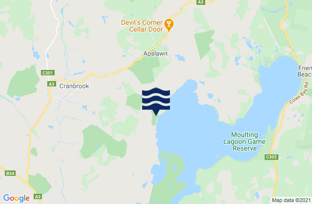 Mappa delle Getijden in Watsons Bay, Australia