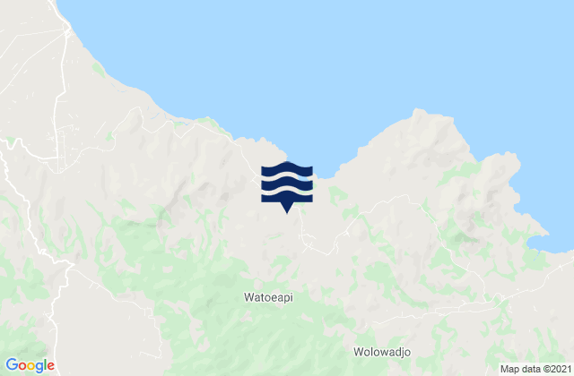 Mappa delle Getijden in Watuapi, Indonesia