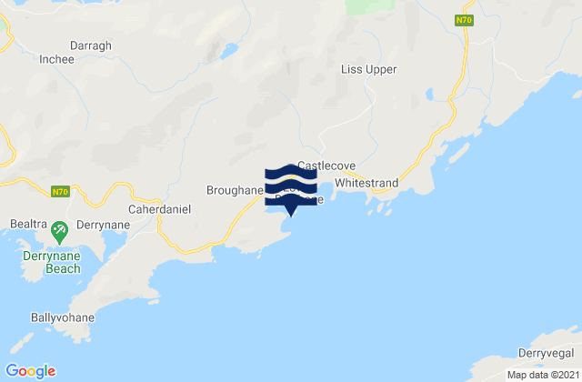 Mappa delle Getijden in West Cove, Ireland