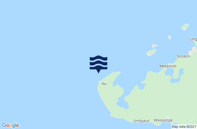 Mappa delle Getijden in West Harbour, Papua New Guinea