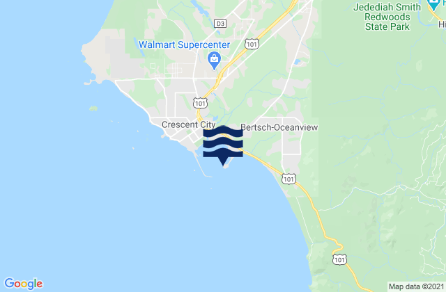 Mappa delle Getijden in Whaler Island, United States
