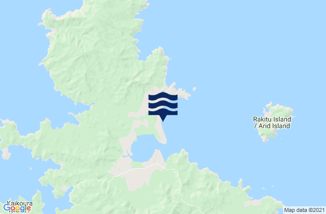 Mappa delle Getijden in Whangapoua Beach, New Zealand