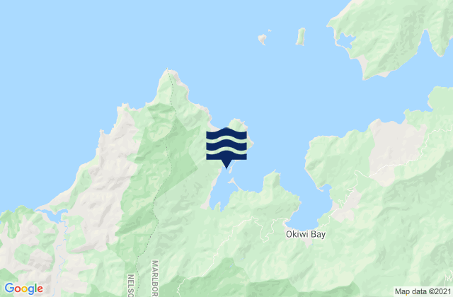 Mappa delle Getijden in Whangarae Bay, New Zealand