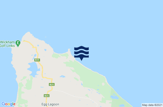 Mappa delle Getijden in White Beach, Australia