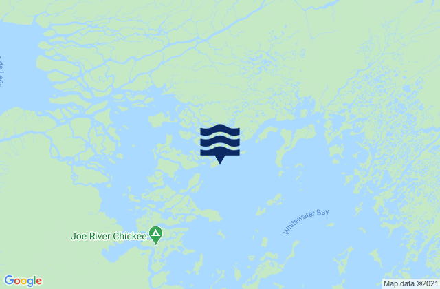 Mappa delle Getijden in Whitewater Bay, United States