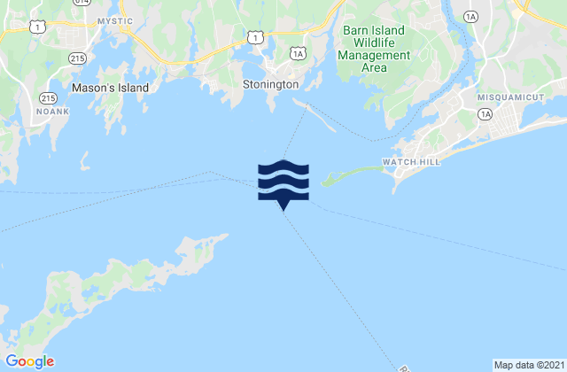 Mappa delle Getijden in Wicopesset island NE of, United States