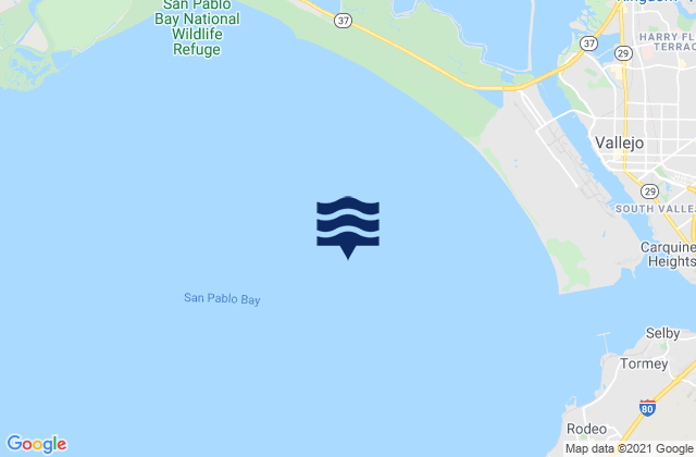 Mappa delle Getijden in Wilson Point 3.90 nmi. NNW of, United States