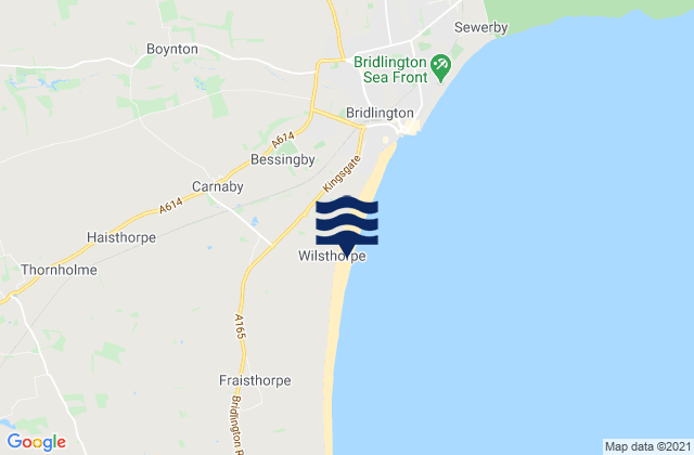 Mappa delle Getijden in Wilsthorpe Beach, United Kingdom