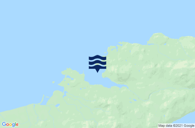 Mappa delle Getijden in Windy Bay Hawkins Island, United States