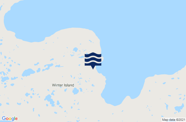 Mappa delle Getijden in Winter Island, Canada