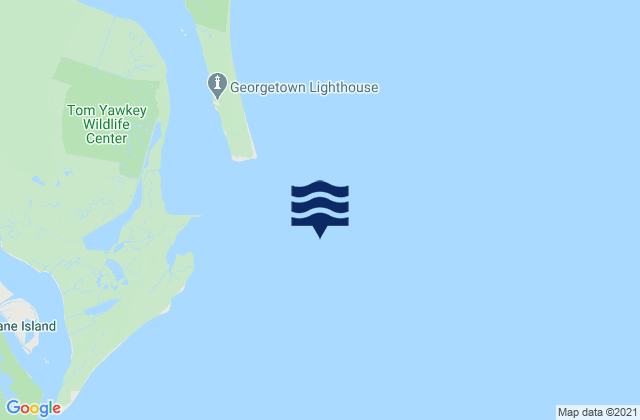 Mappa delle Getijden in Winyah Bay Entrance (south Jetty), United States