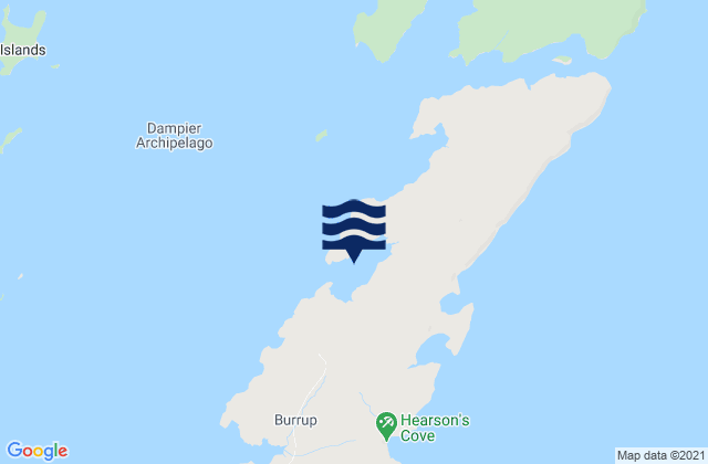 Mappa delle Getijden in Withnell Bay, Australia