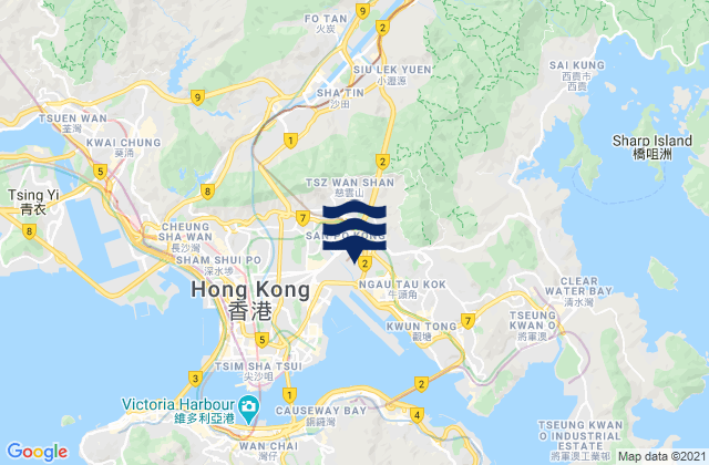 Mappa delle Getijden in Wong Tai Sin, Hong Kong