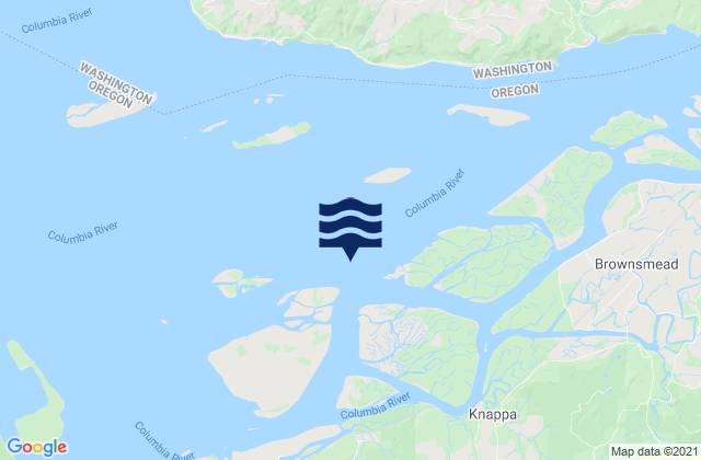 Mappa delle Getijden in Woody Island Channel (off Seal Island), United States