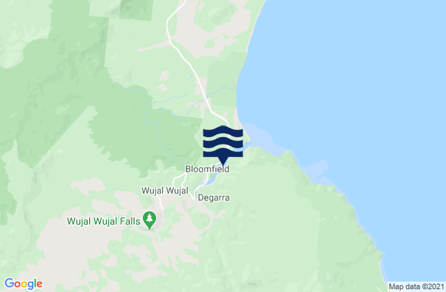Mappa delle Getijden in Wujal Wujal, Australia