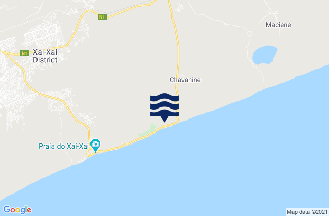 Mappa delle Getijden in Xai-Xai District, Mozambique