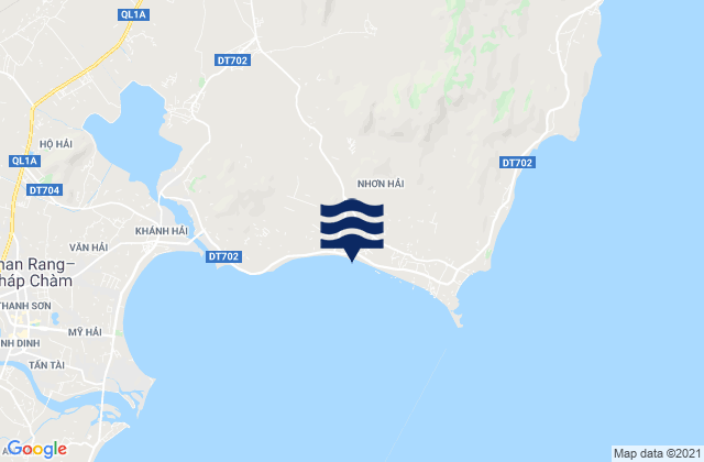Mappa delle Getijden in Xã Nhơn Hải, Vietnam
