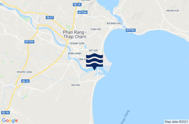 Mappa delle Getijden in Xã Phước Hậu, Vietnam
