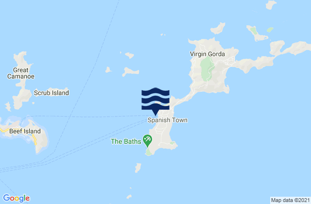 Mappa delle Getijden in Yacht Harbour, U.S. Virgin Islands