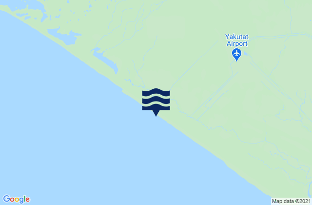 Mappa delle Getijden in Yakutat (Cannon Beach), United States