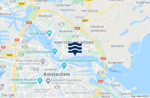 Mappa delle Getijden in Zaandijk, Netherlands