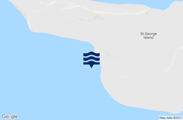 Mappa delle Getijden in Zapadni Bay St George Island, United States