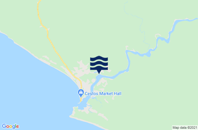 Mappa delle Getijden in Zarflahn District, Liberia