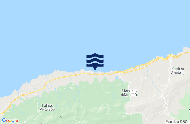 Mappa delle Getijden in Ágios Iákovos, Cyprus