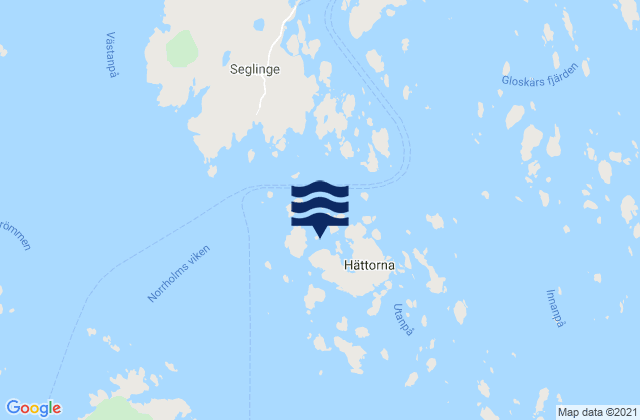 Mappa delle Getijden in Ålands skärgård, Aland Islands
