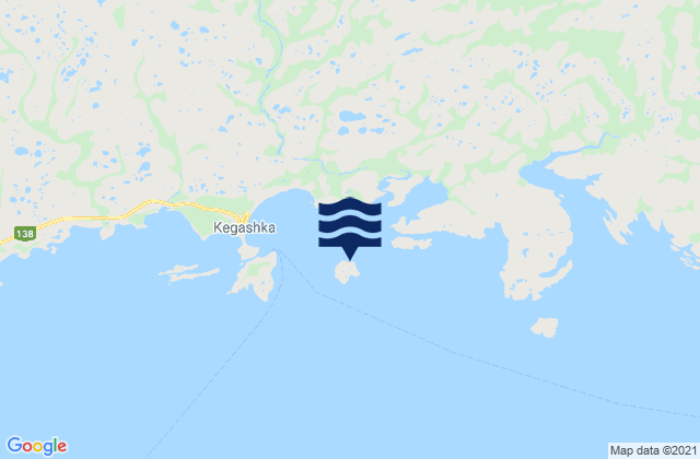 Mappa delle Getijden in Île Verte, Canada