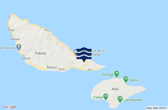 Mappa delle Getijden in Îles de Hoorn, Wallis and Futuna