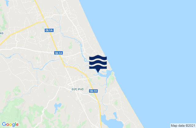 Mappa delle Getijden in Đức Phổ, Vietnam